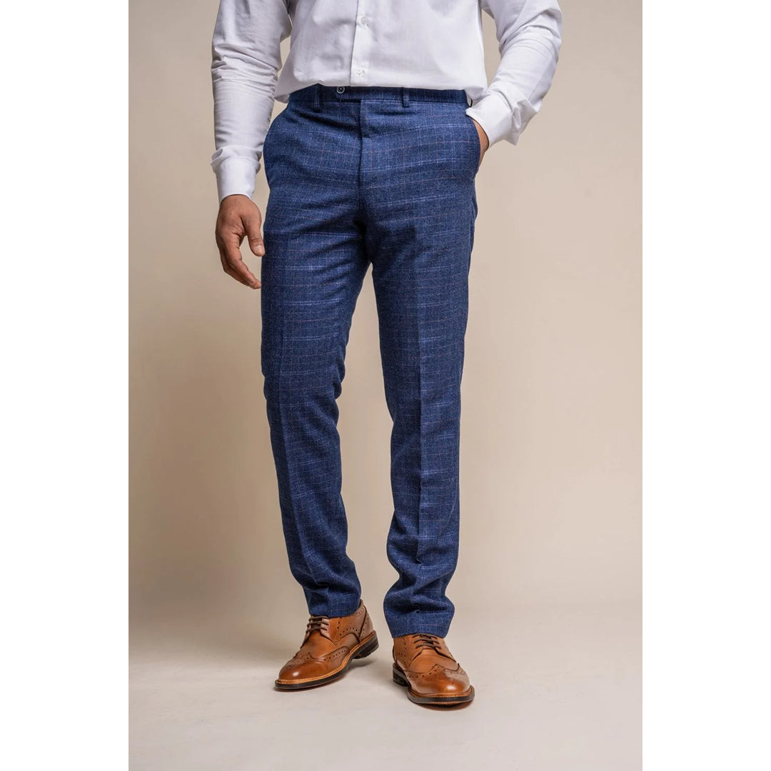 thumbnail image 2 of Men's Vintage Tweed Trousers - 1920s Inspired Wool Blend Tailored Fit 2 of 9