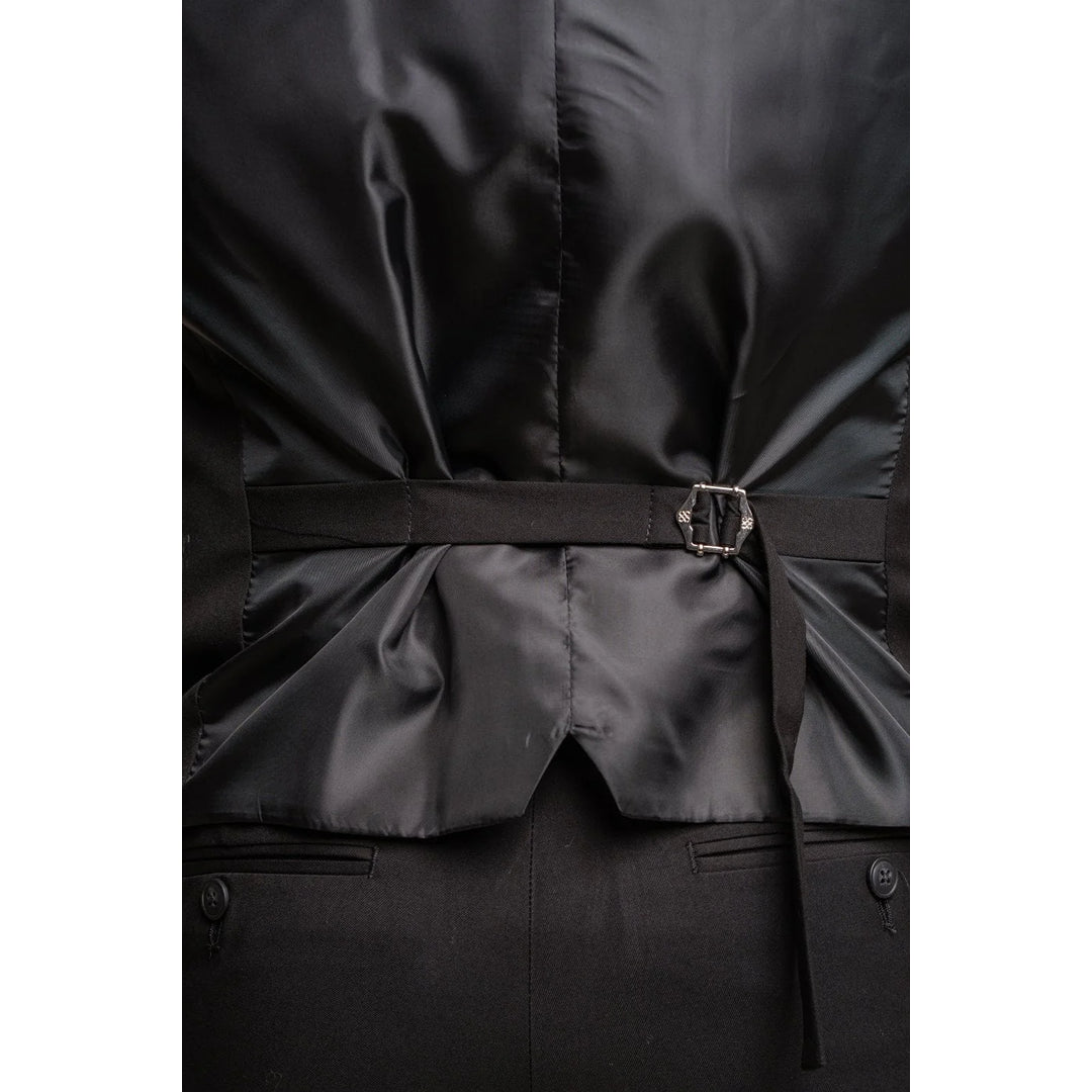 Marco - Men's Classic Black Waistcoat