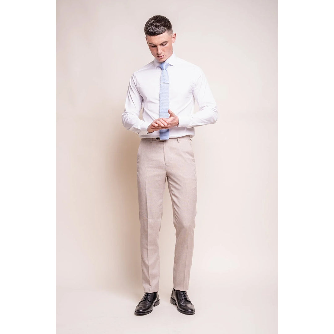Miami - pantalones de boda beige para hombres