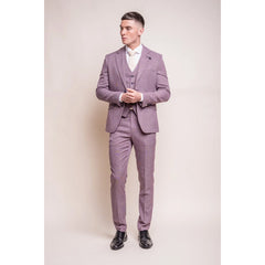 Miami - Men's Pink Summer Blazer Waistcoat and Trousers