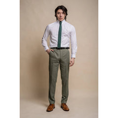 Miami - Men's Sage Green Summer Trousers