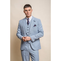 Miami - Blazer d'été bleu clair pour homme