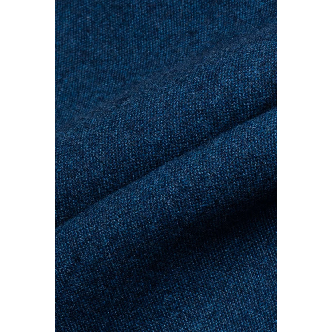 Orson - Pantaloni Classici in Tweed Blu da Uomo