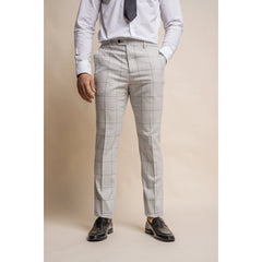 Radika - Pantalones de control de gris claro para hombres
