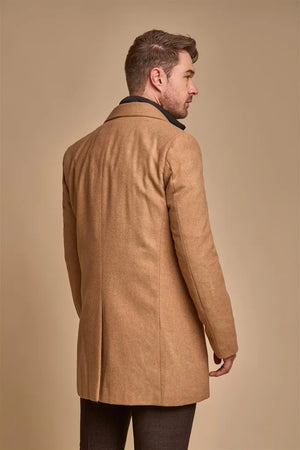 House Of Cavani Sanford - Men's Camel Wool Blend Overcoat - House of Cavani - 2