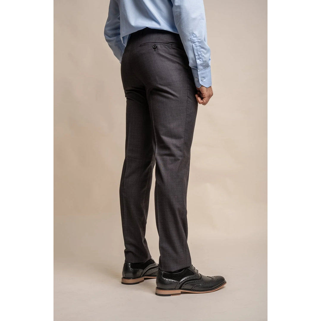Seeba - Men's Classic Charcoal Trousers