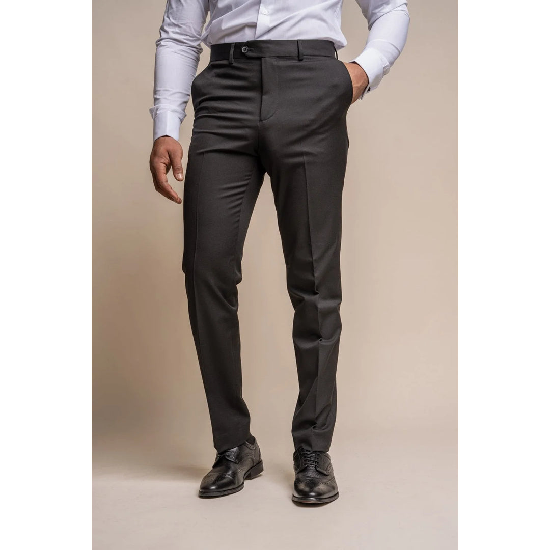Tux - Men's Black Classic Tuxedo Trousers