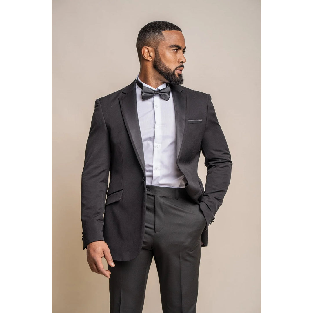 Cavani Tux Blazer classique noir pour homme TruClothing