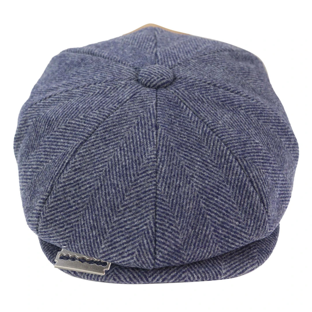 Herren-Tweed-Zeitungsjungenmütze Peaky Baker Flat Check Hat