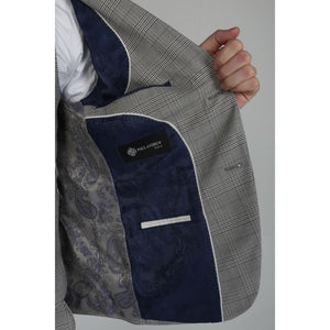 Hugo – Karierter grauer Herrenblazer - Paul Andrew - 4