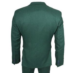 IM08 - Men's 3 Piece Green Classic Suit - TruClothing.com - 6
