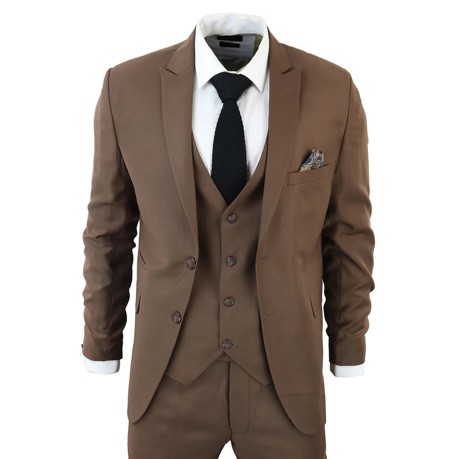 Traje de 3 piezas clásico de 3 piezas de IM1 para hombres - TruClothing.com - 1
