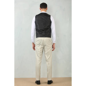 IM200 - Men's Cream Tailored Fit Wedding 3 Piece Suit - TruClothing.com - 5