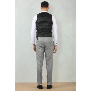 IM200 - Szary 3-częściowy garnitur ślubny męski Tailored Fit - TruClothing.com - 5