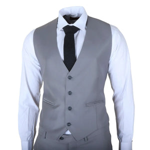 IM30 - Men's Grey 3 Piece Stitch Lapel Formal Suit - TruClothing.com - 6