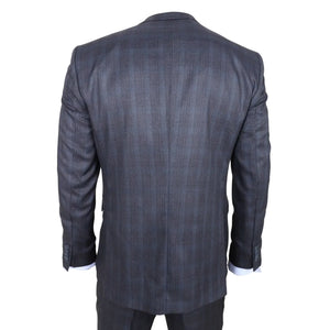 IM31 - Men's Charcoal 3 Piece Prince Of Wales Check Suit - TruClothing.com - 6