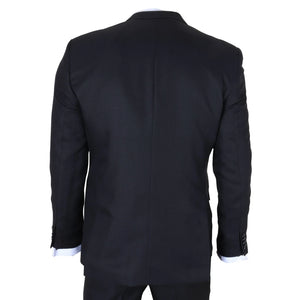 IM48 - Czarny 3-częściowy garnitur męski w Tailored Fit - TruClothing.com - 7