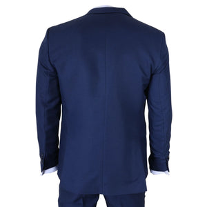 IM49 - Granatowy 3-częściowy garnitur męski w Tailored Fit - TruClothing.com - 7