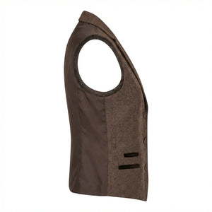 IMW-02 - Dębowa marynarka i kamizelka damskie z tweedu w jodełkę - TruClothing.com - 9