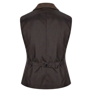 IMW-04 - Brązowa marynarka i kamizelka damskie z tweedu w jodełkę - TruClothing.com - 11