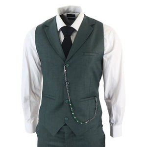 James - Abito da Uomo 3 Pezzi Verde Oliva Classici - TruClothing.com - 6