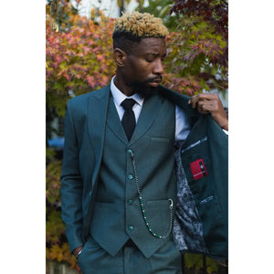 James - Abito da Uomo 3 Pezzi Verde Oliva Classici - TruClothing.com - 7
