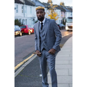 James - Men's 3 Piece Grey Classic Suit - TruClothing.com - 2