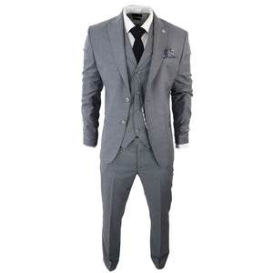 James - Men's 3 Piece Grey Classic Suit - TruClothing.com - 3