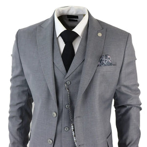 James - Men's 3 Piece Grey Classic Suit - TruClothing.com - 4
