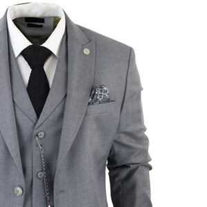 James - Men's 3 Piece Grey Classic Suit - TruClothing.com - 5