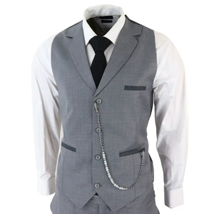 James - Men's 3 Piece Grey Classic Suit - TruClothing.com - 6