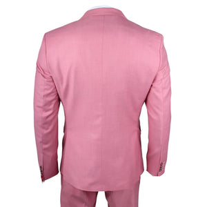 James - Costume 3 pièces rose coupe ajustée pour homme - TruClothing.com - 8