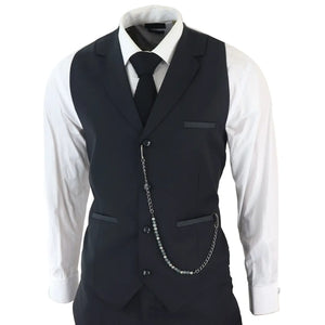 James - Costume noir classique 3 pièces pour hommes - TruClothing.com - 6