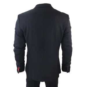 James - Costume noir classique 3 pièces pour hommes - TruClothing.com - 8