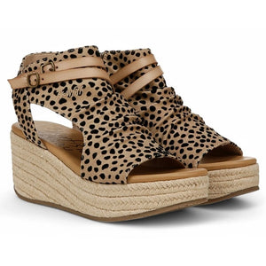 Lacey C Rope - Women's Brown Platform Wedge Sandals - Blowfish Malibu - 3