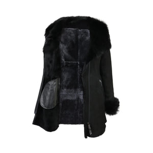 Giacca da Donna Slim Fit in Pelle Scamosciata di Montone - Infinity Leather - 2