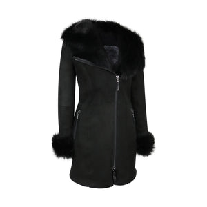 Giacca da Donna Slim Fit in Pelle Scamosciata di Montone - Infinity Leather - 3