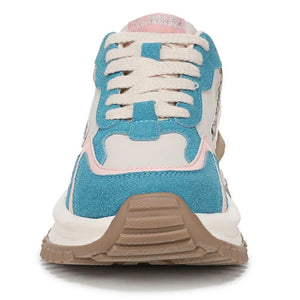 Leo - Women's Pink Blue Retro Lace-Up Sneakers - Blowfish Malibu - 6