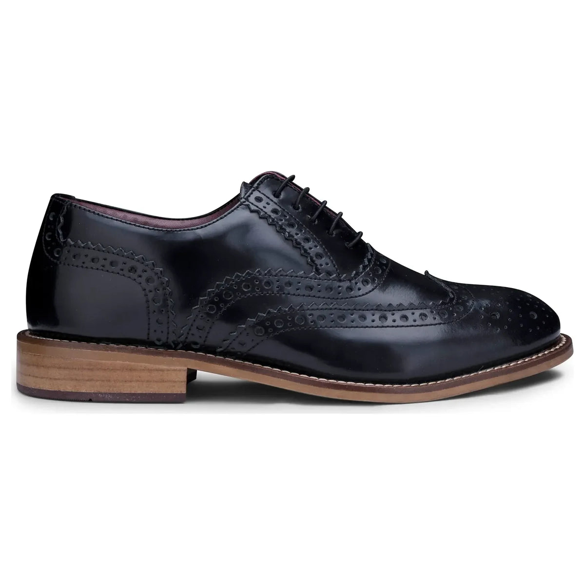 London Brogues Gatsby chłopięce skórzane brogsy formalne klasyczne - Jasnobrązowy - London Brogues - 1