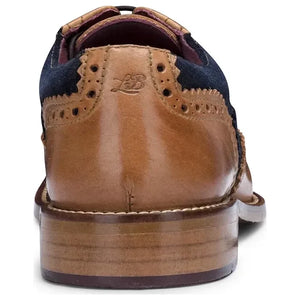 London Brogues Gatsby chłopięce skórzane brogsy formalne klasyczne - Jasnobrązowy - London Brogues - 11