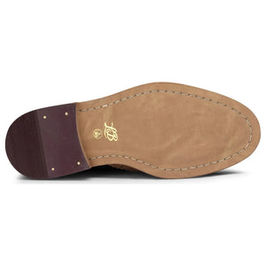 London Brogues Gatsby chłopięce skórzane brogsy formalne klasyczne - Jasnobrązowy - London Brogues - 12