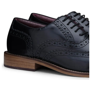 London Brogues Gatsby chłopięce skórzane brogsy formalne klasyczne - Jasnobrązowy - London Brogues - 3