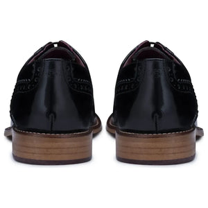London Brogues Gatsby chłopięce skórzane brogsy formalne klasyczne - Jasnobrązowy - London Brogues - 5