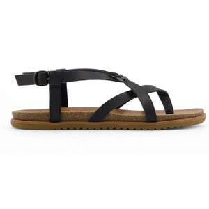 Macarah B - Women's Black Strappy Buckle Sandals - Blowfish Malibu - 1