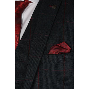 Madrid - Giacca da Uomo in Tweed Blu - Paul Andrew - 3