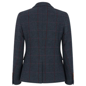 Madrid - Women's Navy Tweed Tailored Fit Blazer - Paul Andrew - 7