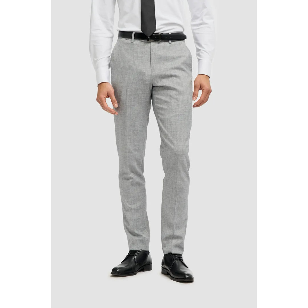 Pantaloni Formali Grigio da Uomo Stile Classico - House of Cavani - 1