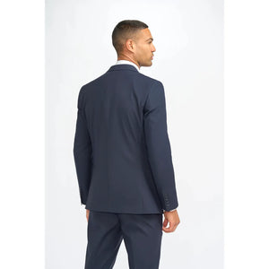Malibu - Men's Navy Tailored Fit Blazer - House of Cavani - 5
