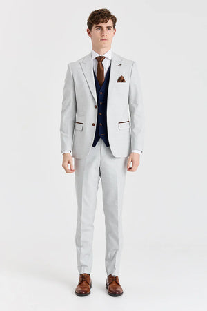 Mark Stone Suit with Mayfair Navy Waistcoat - Paul Andrew - 3