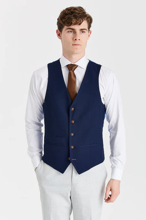 Mark Stone Suit with Mayfair Navy Waistcoat - Paul Andrew - 6